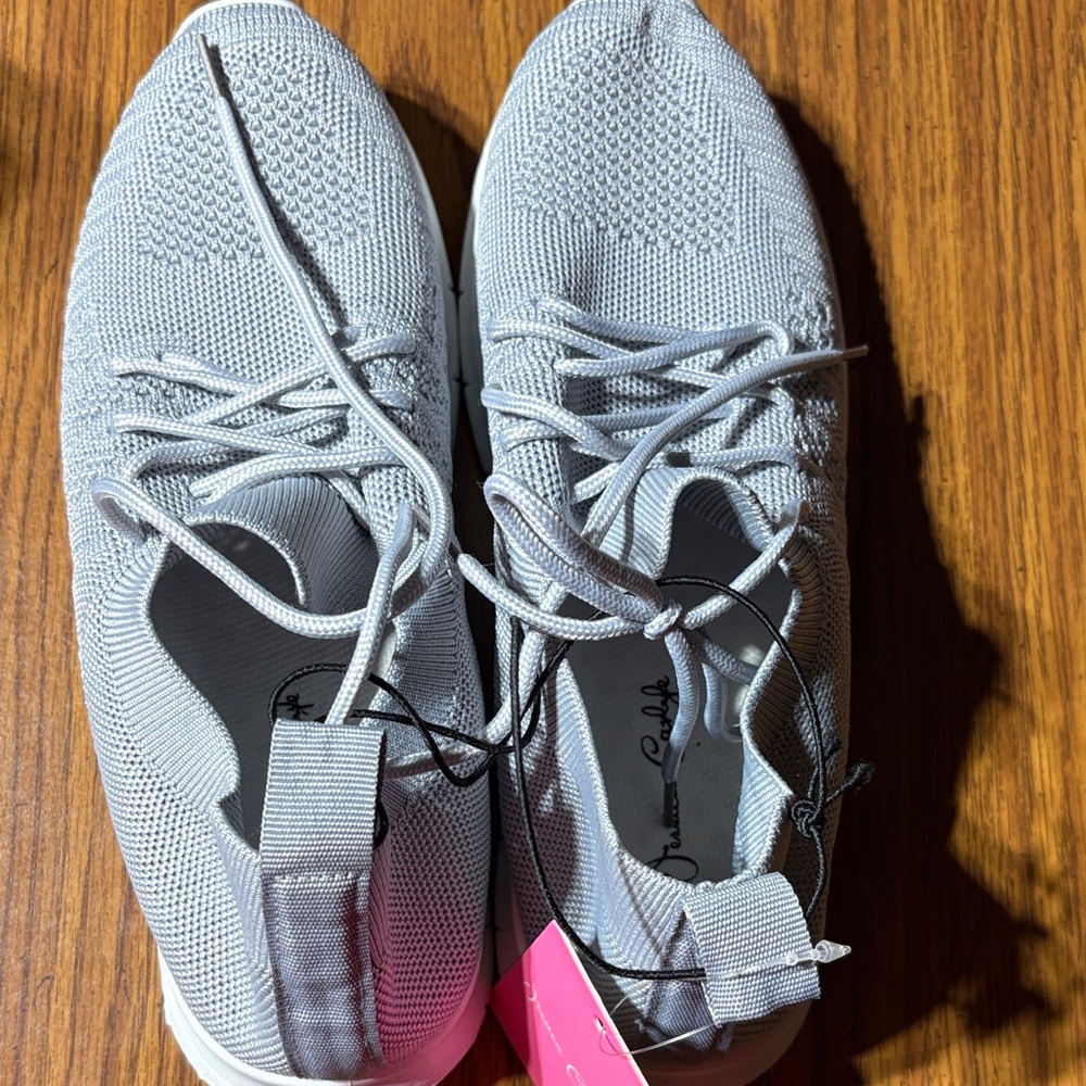 Gray Knit Sneakers